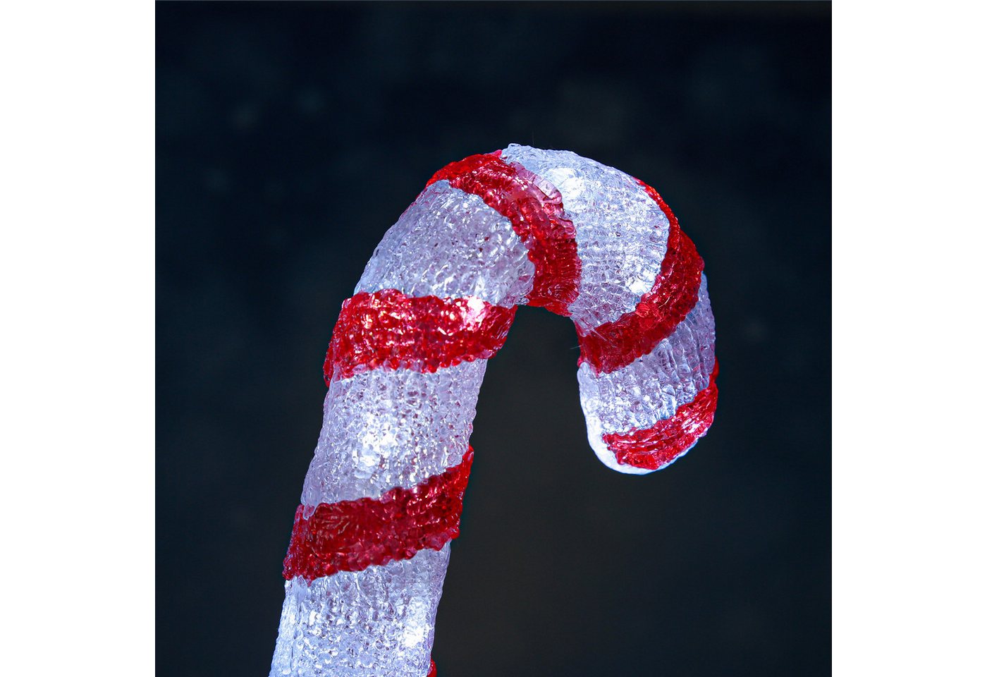 MARELIDA LED Dekoobjekt LED Zuckerstangen Candy Gartendeko Weihnachtsbeleuchtung 5 Stück, LED Classic, kaltweiss (5300K bis 6000K) Bild 4