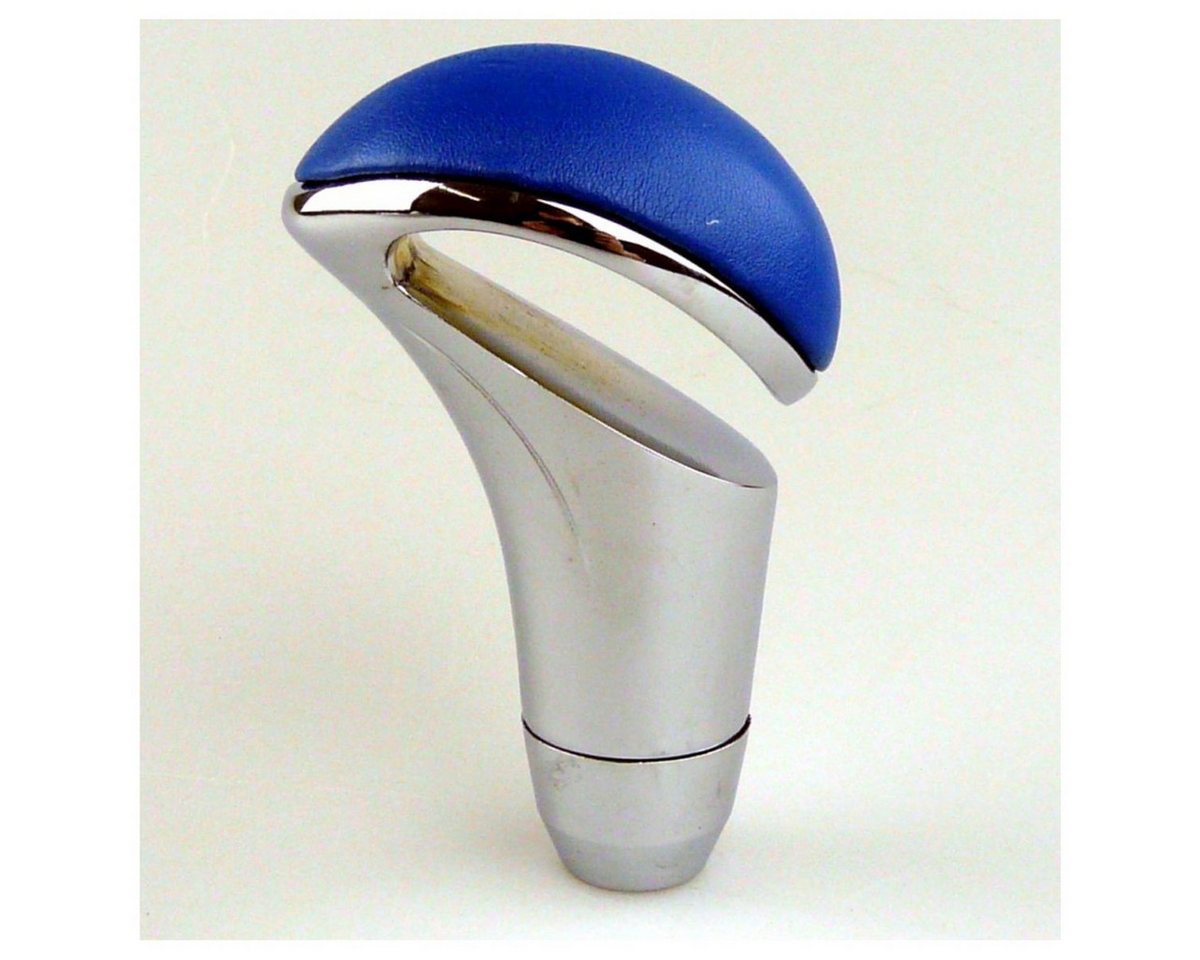 All Ride Schalthebel Schaltknauf Universal massiv Chrom Blau Kunstleder inkl. Montage-Set