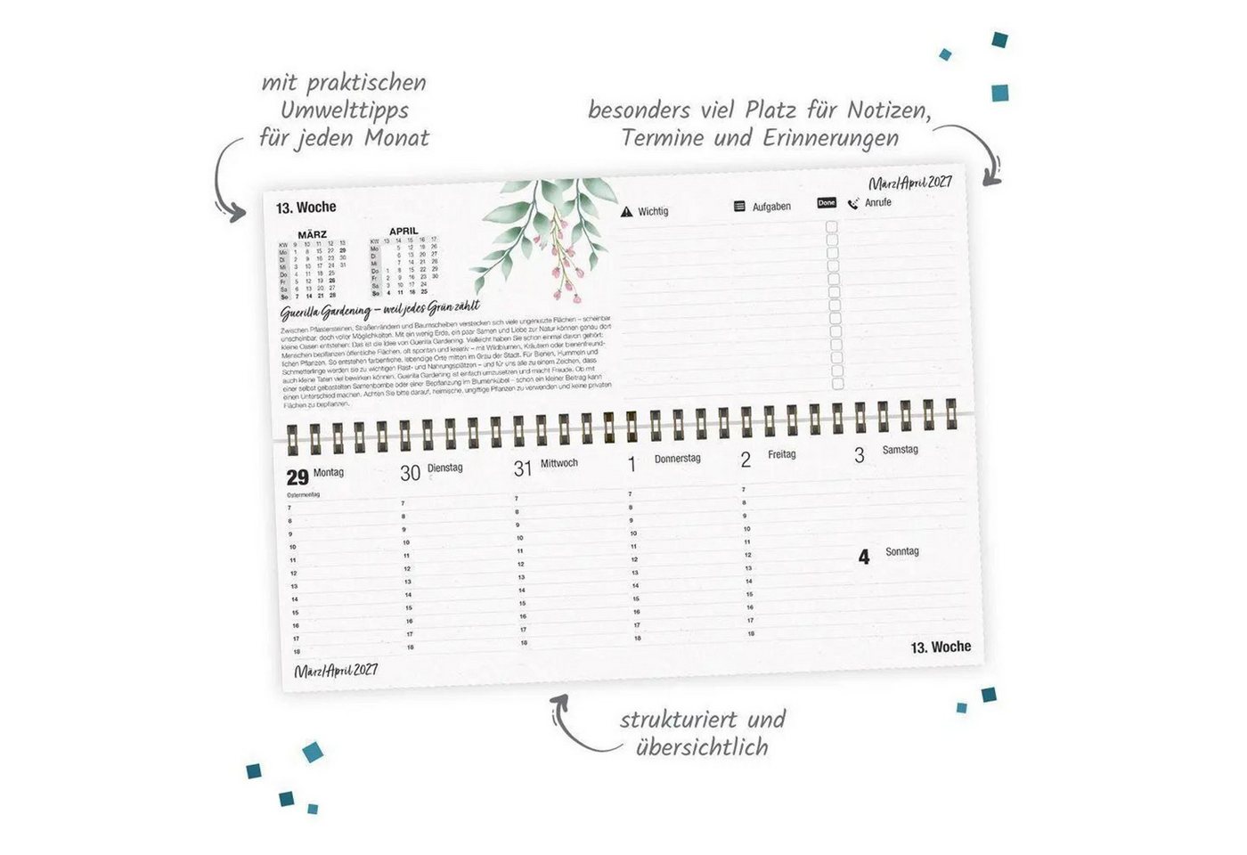 Trötsch Verlag Schreibtischkalender TRÖTSCH - Wochentischkalender Natur 2027 Bild 2