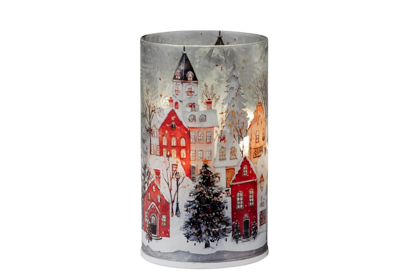 formano LED Dekolicht LED-Dekolicht Drehend 15cm Winterdorf mit Timer 6h/18h Weihnachten, LED fest integriert Bild 4