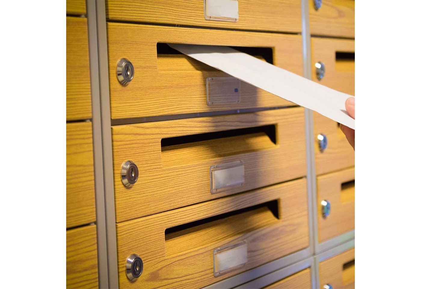 Auledio Briefkastenschloss Schlossplatten, Schrankschloss, Spindschloss, Briefkasten schloß, (10-St), Hebelschloss Möbelschloss für Cupboard, Schranktüren