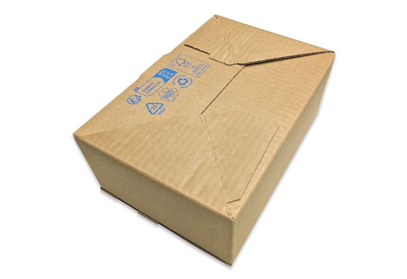 Oputec Versandkarton 20x Automatikkarton AK-15E Blitzboden selbstklebend 161x131x73 mm