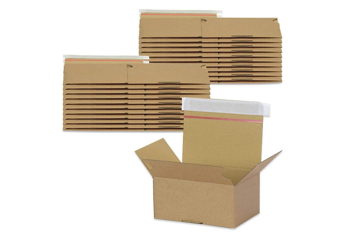 Oputec Versandkarton 20x Automatikkarton AK-15E Blitzboden selbstklebend 161x131x73 mm Bild 3