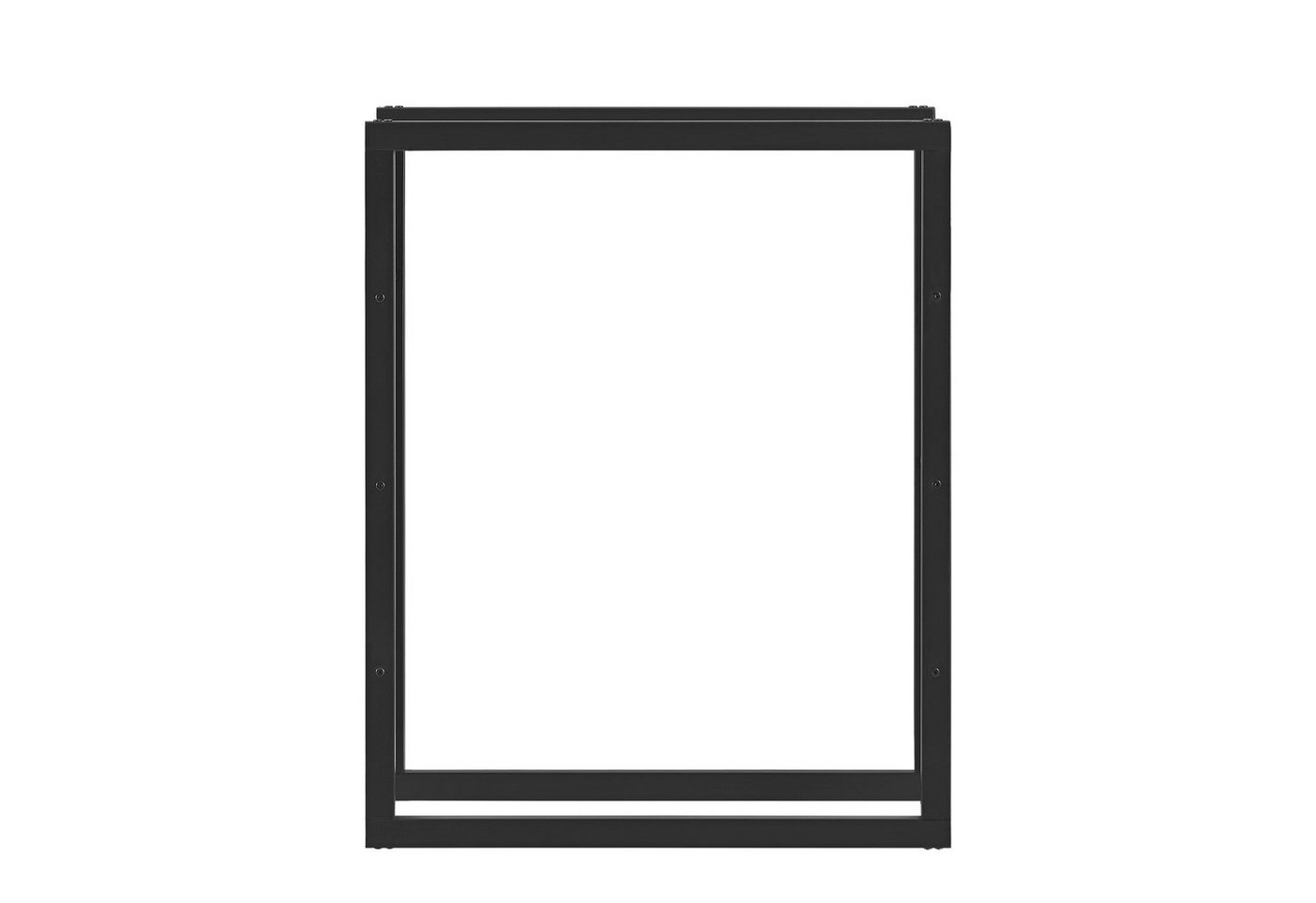 en.casa Kaminholzregal, BxTxH:80x25x100 cm, »Kasan« Brennholzhalter 80x100x25cm Stahl Schwarz Bild 3