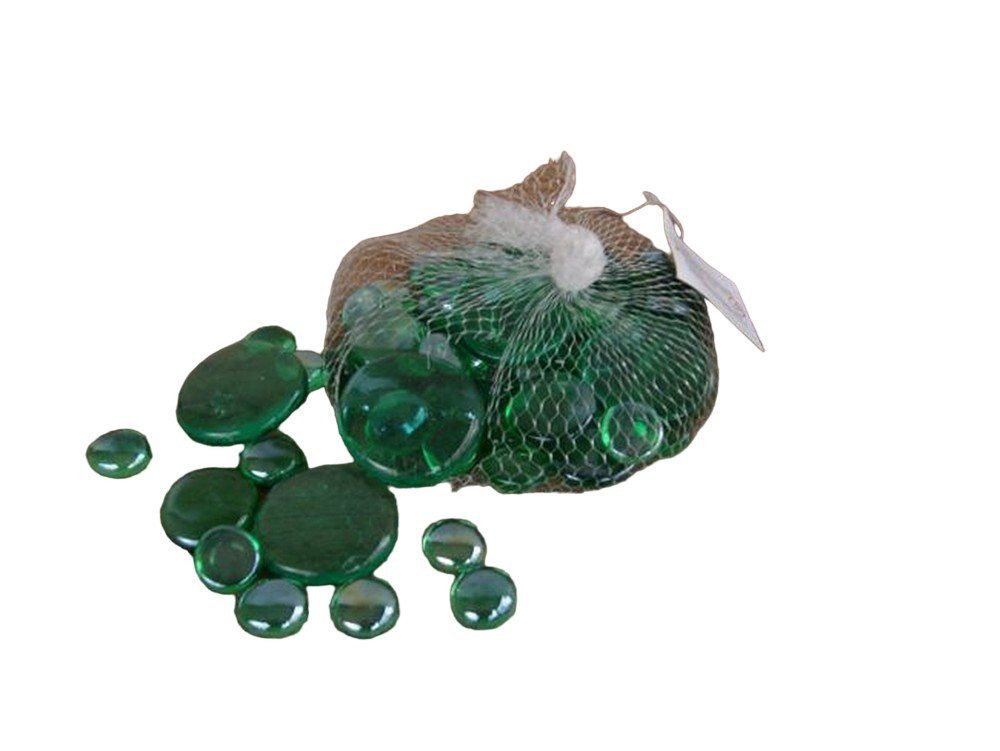 Deko-Impression Dekosteine Glasnuggets, Dekosteine, Zierkies, geschliffene Glassteine grün 500