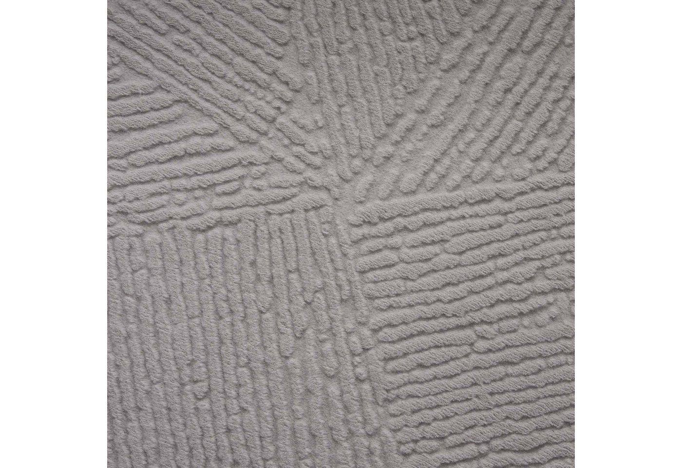 TaraCarpet Teppich TaraCarpet Homestyle 389 Fresco, rechteckig, Höhe: 10 mm, Fresco hoch-tief weich waschbar grau 60x120 Bild 4