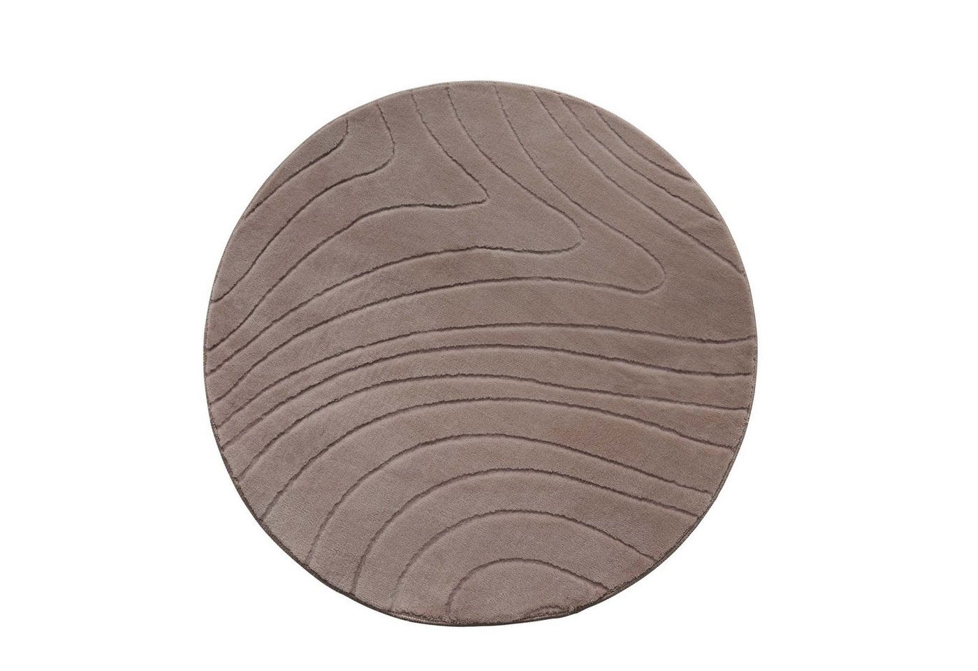 TaraCarpet Teppich TaraCarpet Homestyle 397 Organic, rechteckig, Höhe: 10 mm, Organic hoch-tief weich waschbar taupe 60x120 Bild 3