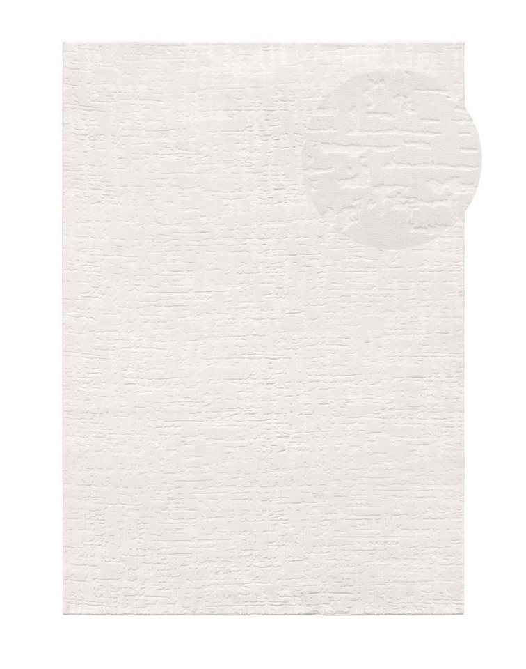 TaraCarpet Teppich TaraCarpet Homestyle 399 Vintage, rechteckig, Höhe: 10 mm, Vintage hoch-tief weich waschbar creme 60x120 Bild 5