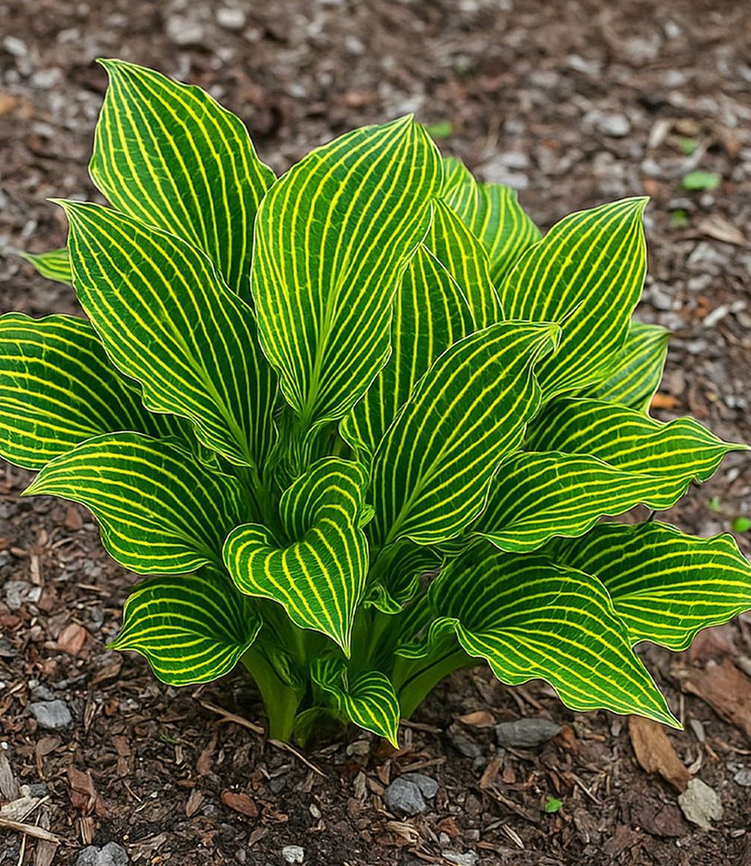 BALDUR Garten Staude Hosta 'Siberian Tiger®', 1 St., Funkie,winterhart, mehrjährig, pflegeleicht