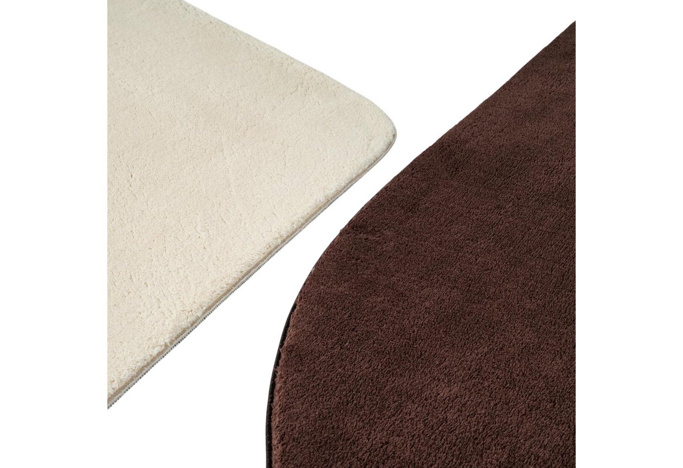 Carpetia Teppich Design Teppich Shape in eleganter Freiform weich Braun, rechteckig, Höhe: 19 mm Bild 4