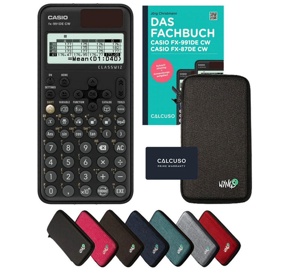 CASIO Taschenrechner fx-991DE CW inkl. Schutztasche Dunkelgrau & Fachbuch (160 S., DIN A5) Bild 3