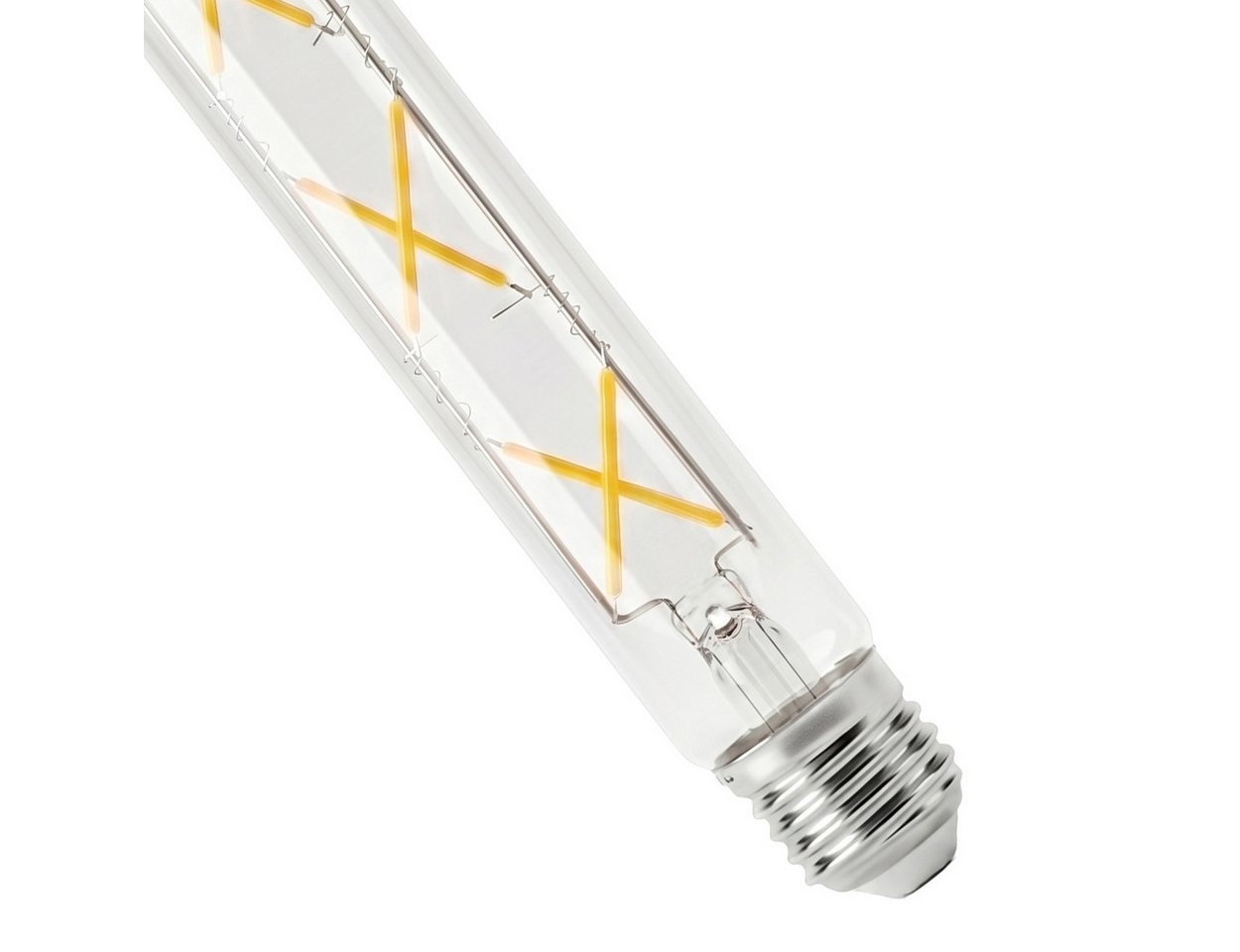 hofstein LED-Leuchtmittel 2er Set Glühbirne Warmweiß dimmbar 5 Watt, 2700 Kelvin, 500 Lumen, Röhre Vintage, Filament, Klar Bild 2