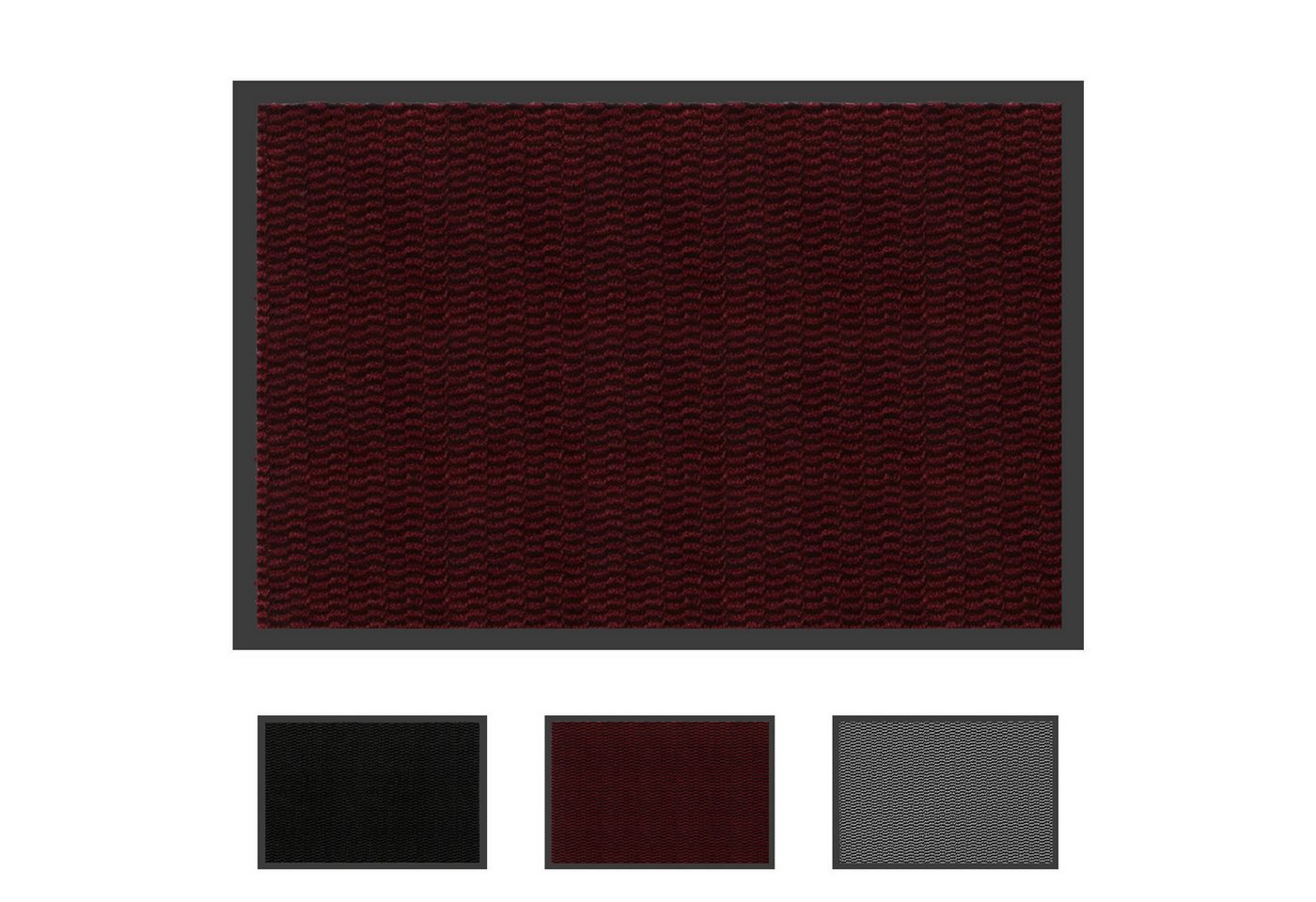 SunJas Fußmatte rutschfeste Fußmatte schmutzfangmatte für Innen & Außen, Rechteckig, Höhe: 5 mm, Eingangsmatte,Küchenfußmatte,Türmatte,waschbar,rutschhemmend