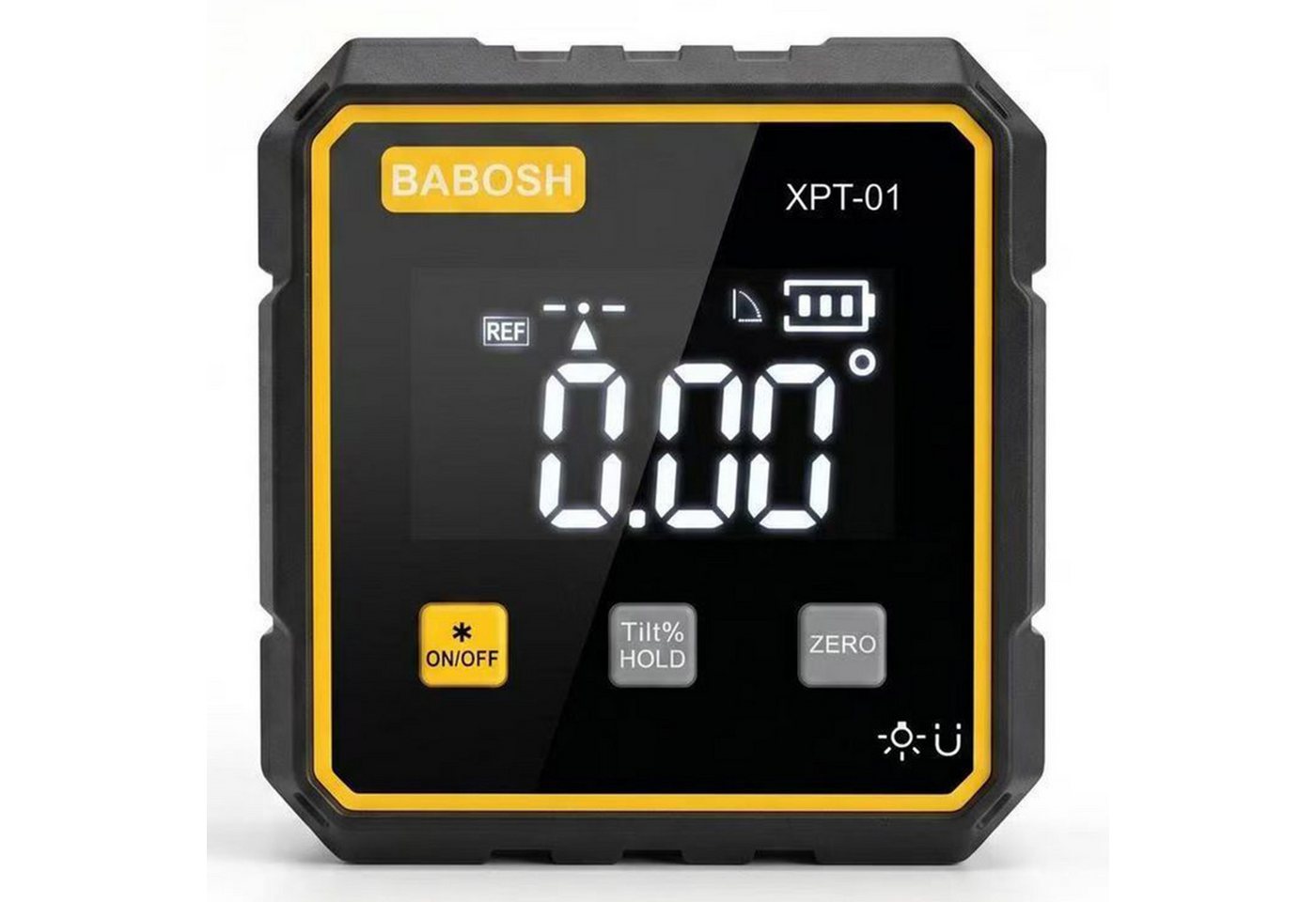 AIMAX Winkelmesser Digitale Wasserwaage mit Doppellaser und 4-seitiger Magnethalterung, Mini Neigungsmesser mit Digitalanzeige für Montage und Holzarbeiten Bild 2