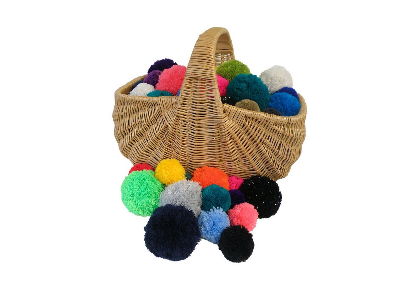 maDDma Pompon 2 Bommeln / Wollbommeln / Pompons, rosa Bild 2