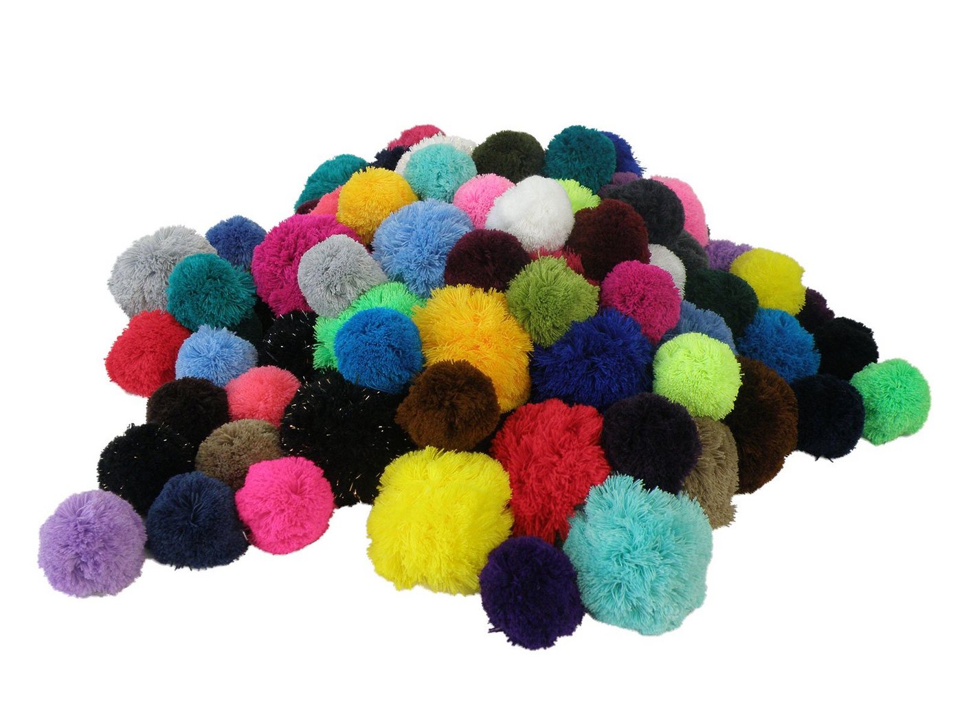 maDDma Pompon 2 Bommeln / Wollbommeln / Pompons, rosa Bild 4