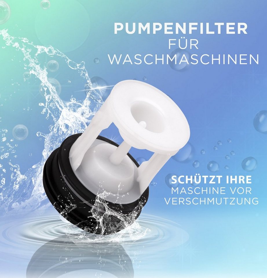 VIOKS Ersatzfilter Flusensieb Ersatz für Whirlpool 481248058385 C00312342, für Waschmaschine Bild 3