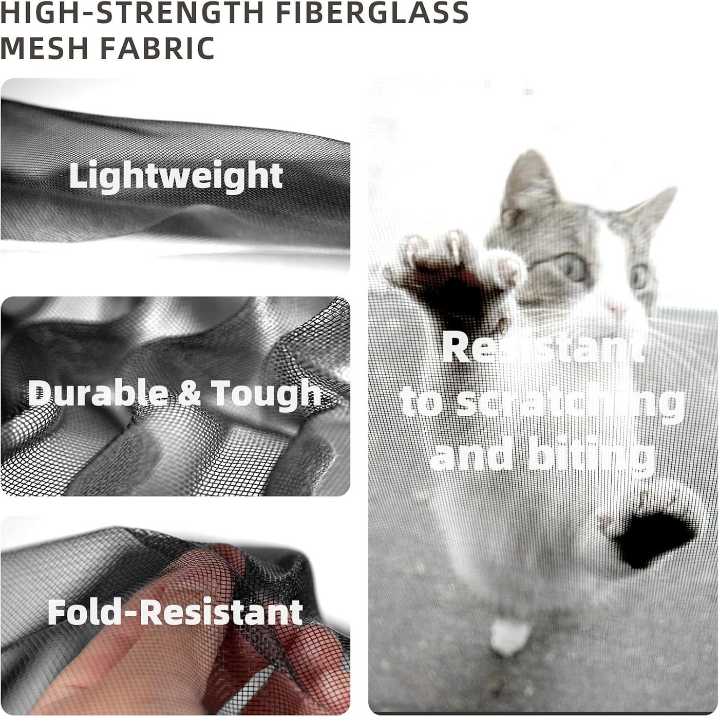EXTSUD Insektenschutz-Vorhang Fiberglas Magnet Fliegengitter Tür ohne Bohren 75x220 cm, (Automatisches Schließen, Magnetischer Fliegenvorhang Moskitonetz), Insektenschutz für Balkontür Kellertür Terrassentür Klebemontage Bild 5