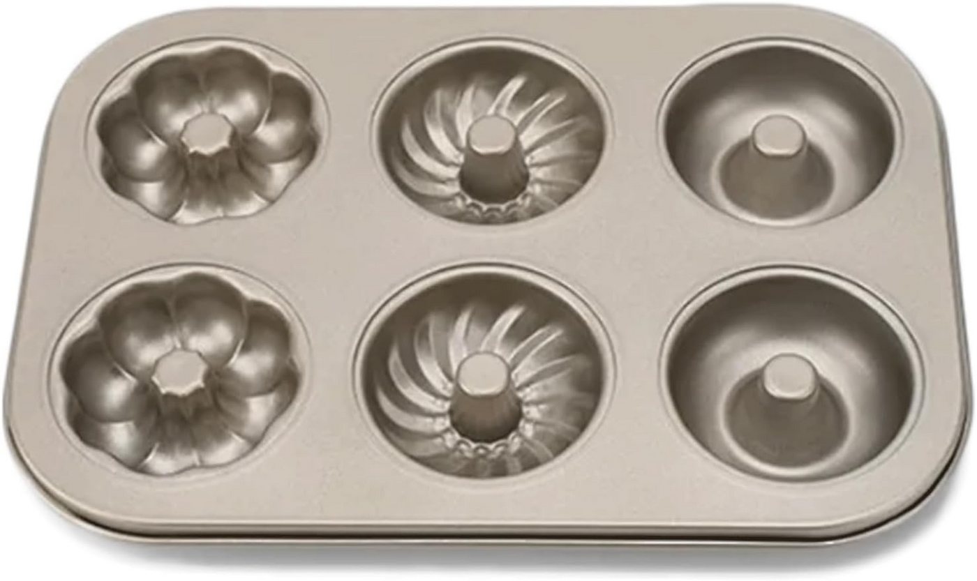 FELIXLEO Backform Metall Donut Backform 6 Loch Antihaft Kuchenform DIY, (1-tlg) Bild 5