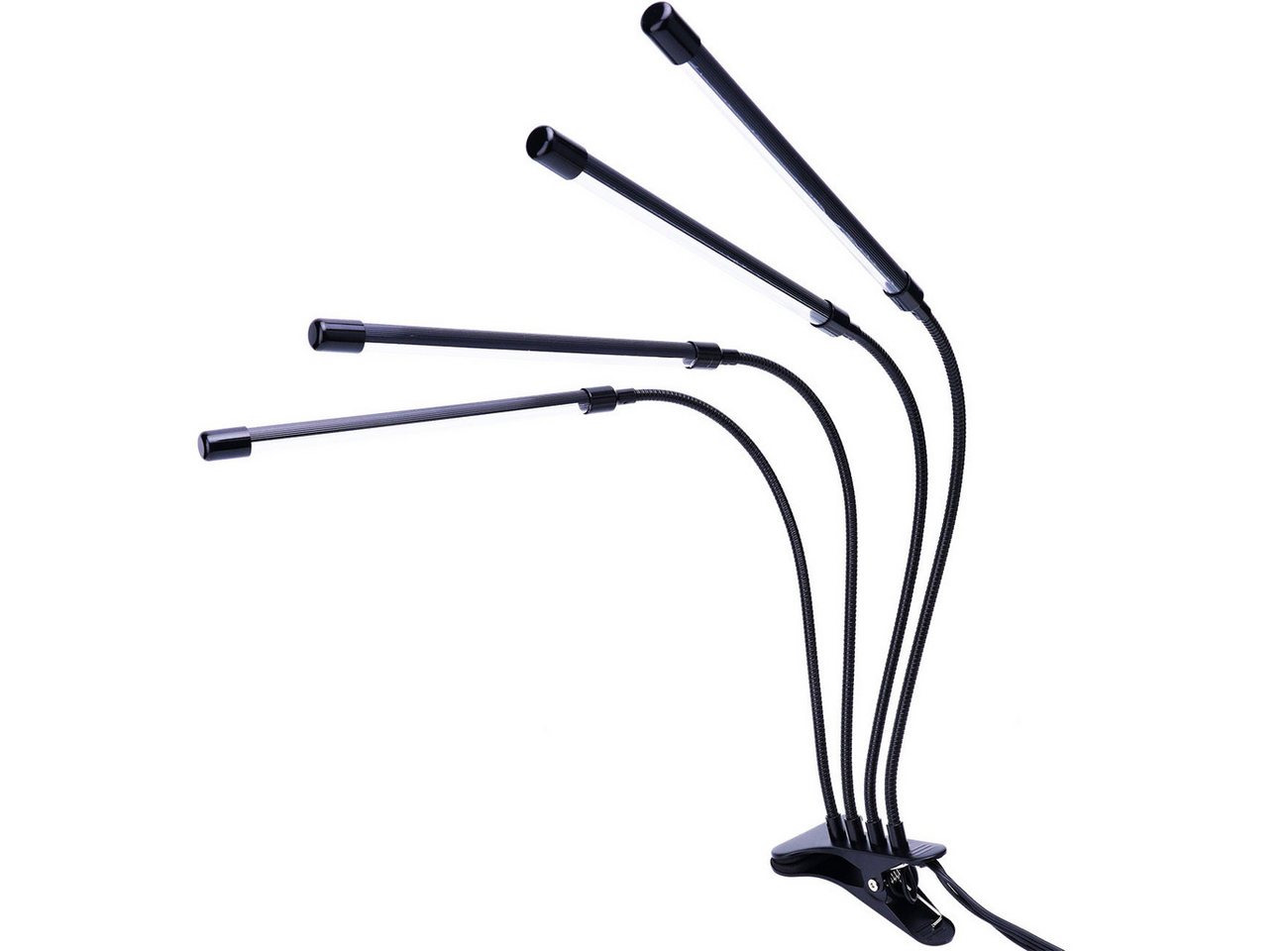Casativo Pflanzenlampe 4-Armig LED Pflanzenlampe 14W Vollspektrum Wachstumslampe Growlight, LED fest integriert (Vollspektrum-LEDs), Timer & Dimmer/3 Leuchtmodi/360° Schwanenhals/IP44 Bild 5