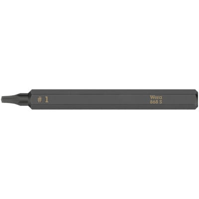 868 S Innenvierkant Bits für Schlagschraubendreher, # 1 x 70mm