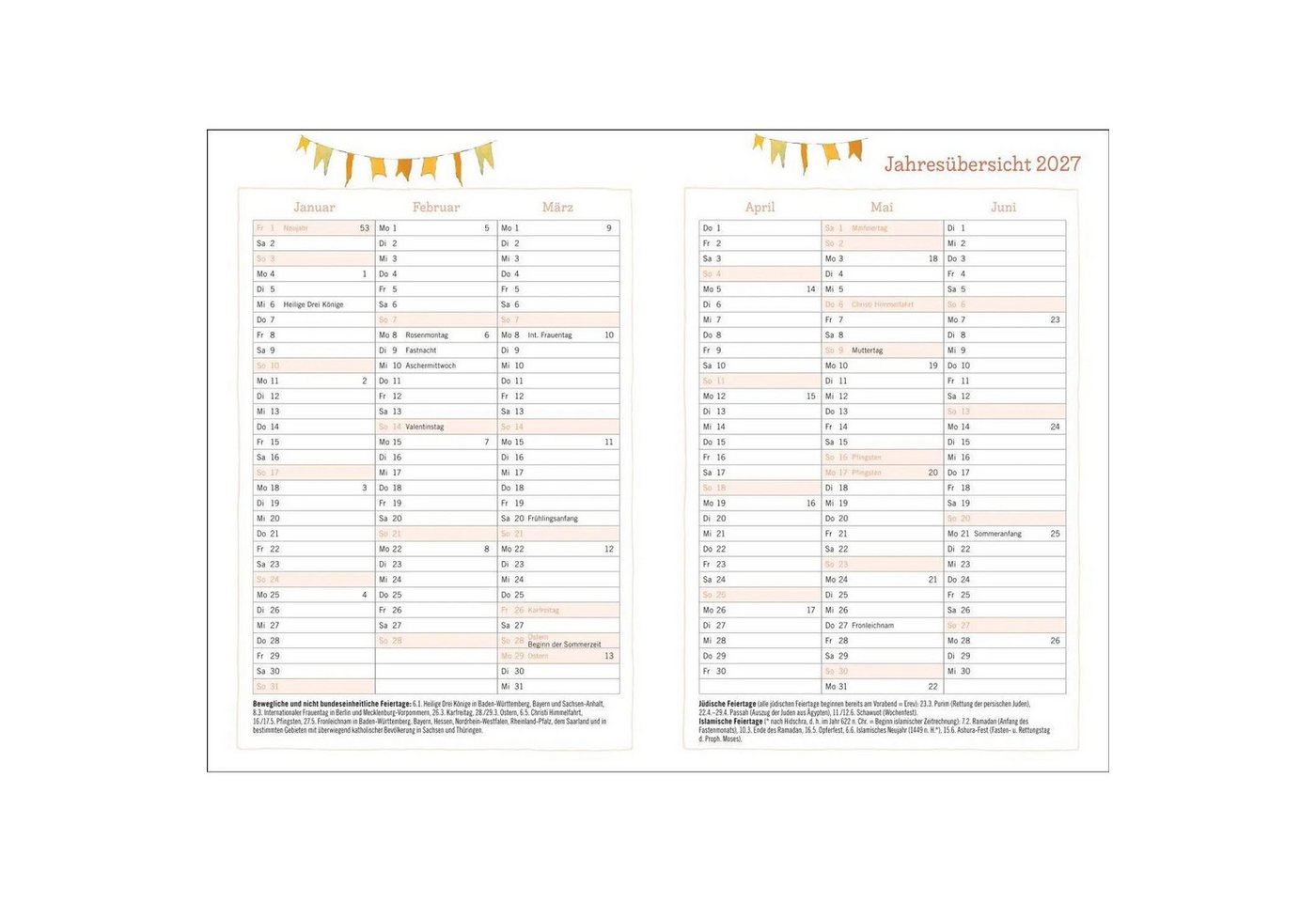 HEYE Taschenkalender Rosina Wachtmeister Kalenderbuch A6 2027 Bild 3