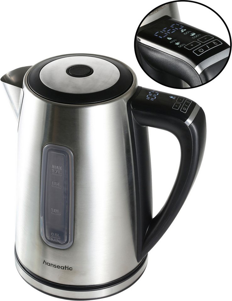 Hanseatic Wasserkocher HWK17DSD, 1,7 l, 2200 W, inkl. 3 Jahre Herstellergarantie Bild 3