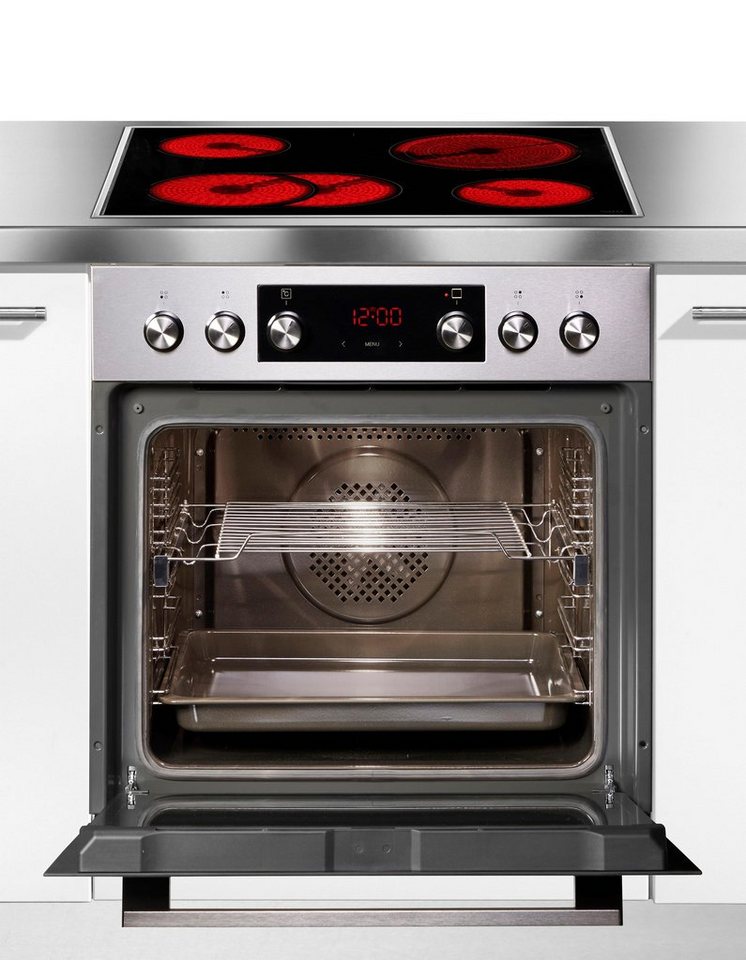 Amica Elektro-Herd-Set EHCX 933 110 E, mit 1-fach-Teleskopauszug, Steam Clean, Komfortables Kochen und Backen mit praktischer Unterstützung Bild 3