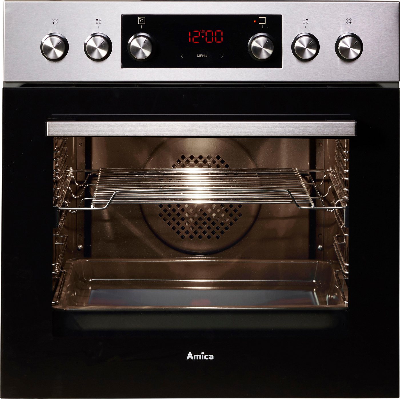 Amica Elektro-Herd-Set EHCX 933 110 E, mit 1-fach-Teleskopauszug, Steam Clean, Komfortables Kochen und Backen mit praktischer Unterstützung Bild 4