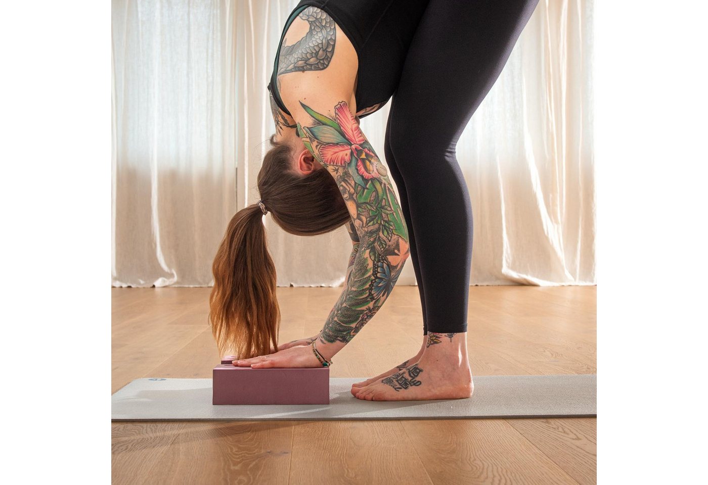 bodhi Yogablock Yoga Block ASANA BRICK schwarz
