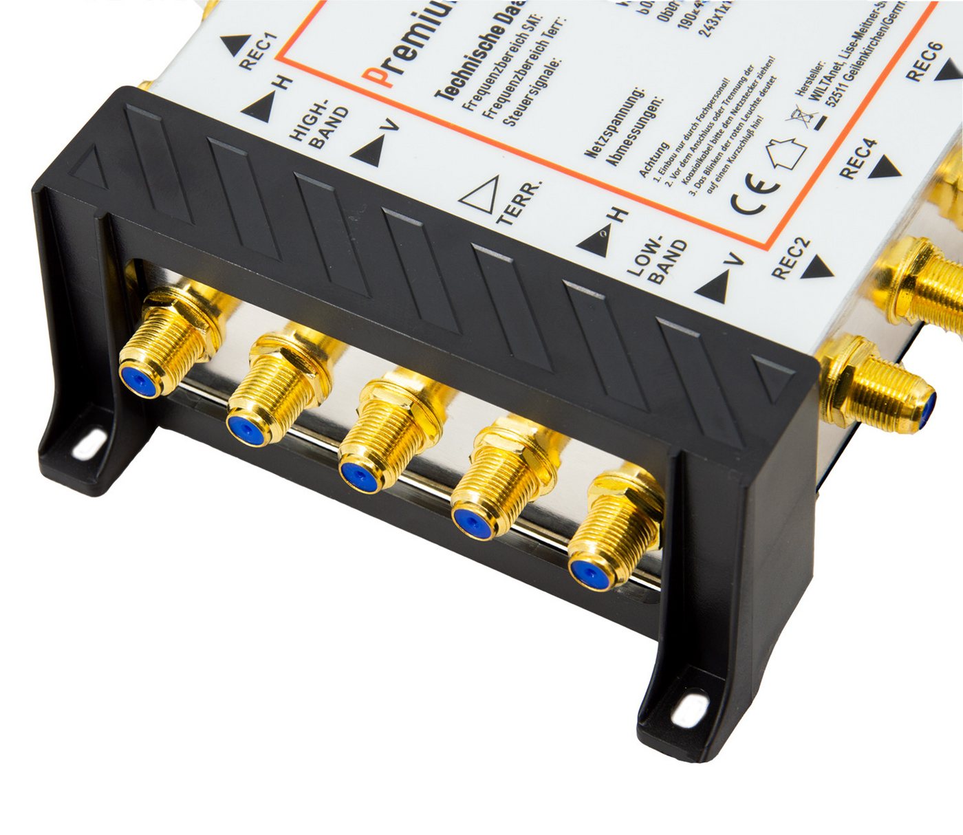 PremiumX SAT-Multischalter PXMS 5/8 Multischalter mit Netzteil Multiswitch 1 SAT für 8 Teilnehmer Bild 4