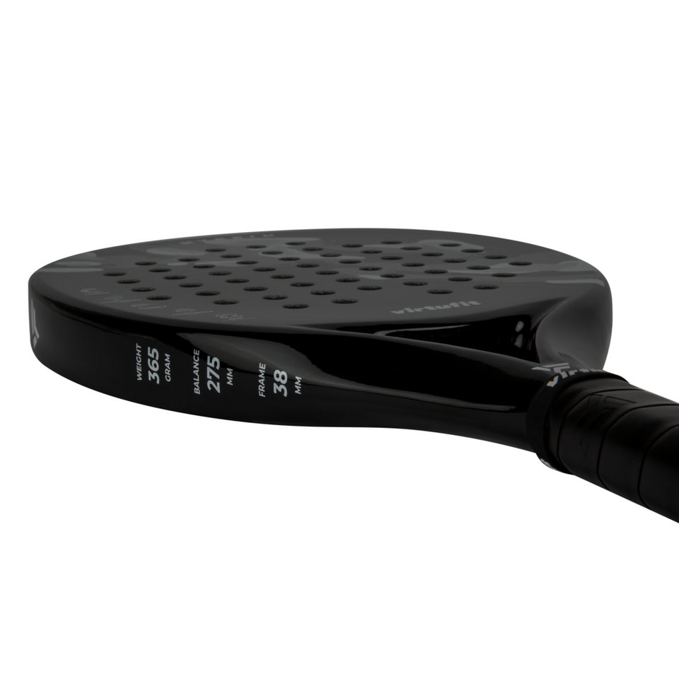 VirtuFit Padelschläger VirtuFit Hybrid Padel-Schläger Schwarz Grau 365 g Carbon EVA-Kern Bild 3