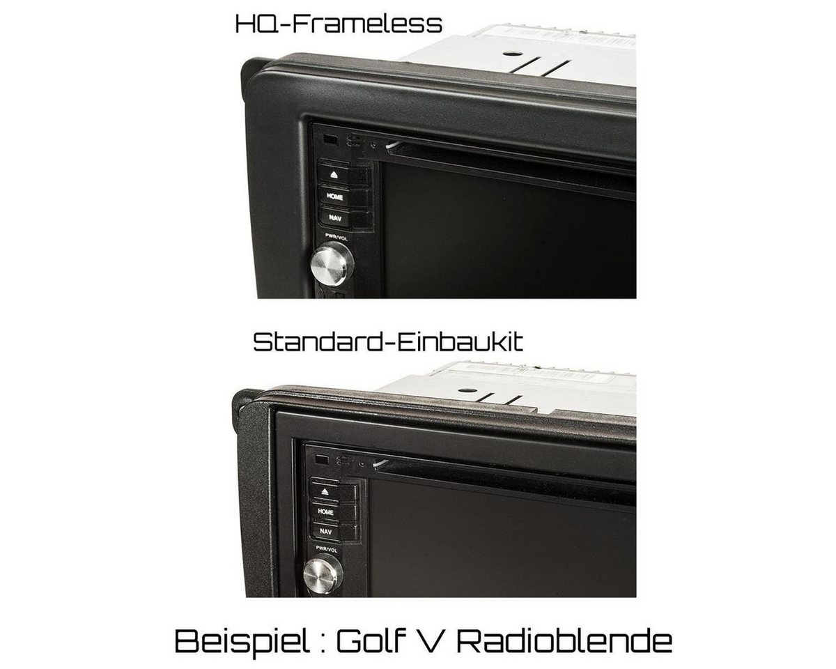 tomzz Audio Doppel DIN Radioblende passt für VW Golf 5 6 Touran Polo Passat Caddy Autoradio Bild 3