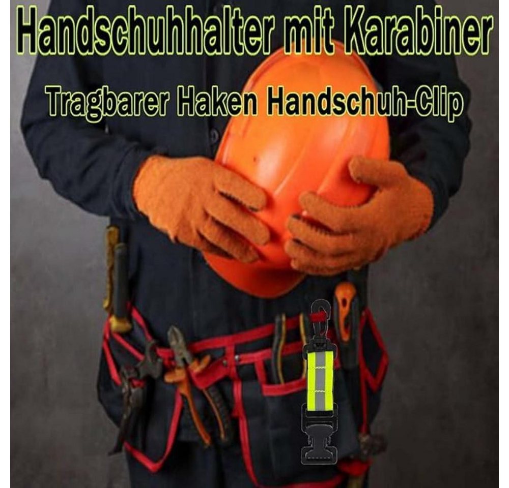 FELIXLEO Arbeitshandschuhe Feuerwehr Handschuhhalter, Reflektierende Streifen Handschuh Clip (1-St) Bild 3