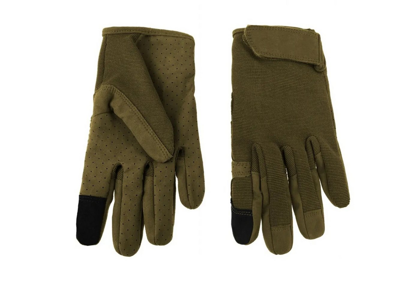 Foxter Multisporthandschuhe Taktische Schutzhandschuhe Militär Outdoor Oliv L/XL (Taktische Schutzhandschuhe Outdoor Touchscreen mit Klettverschluss, Taktische Outdoor Handschuhe Touchscreen mit Knöchelverstärkung Set) Touchscreen, verstärkte Bereiche, atmungsaktiv, Klettverschluss Bild 2