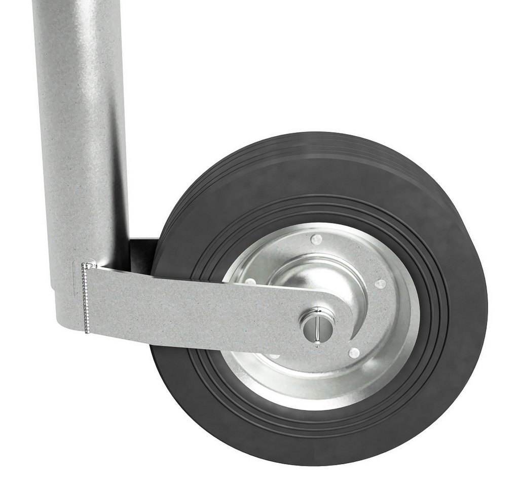 SUPROD Anhänger-Stützrad Stützrad mit Klemme Bugrad Anhänger Trailer 150 kg, Ø 48 mm Außenrohr Bild 3