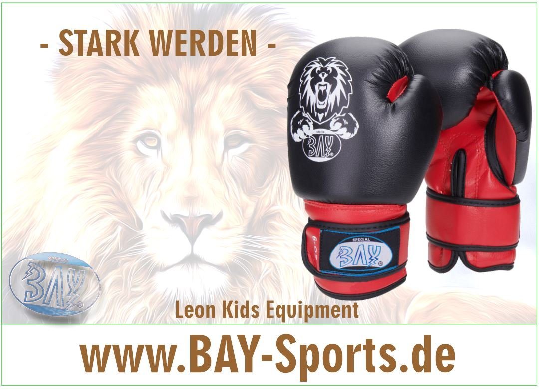 BAY-Sports Boxhandschuhe Discount Leon Kinderboxhandschuhe Kinder Boxen Kickboxen Bild 3
