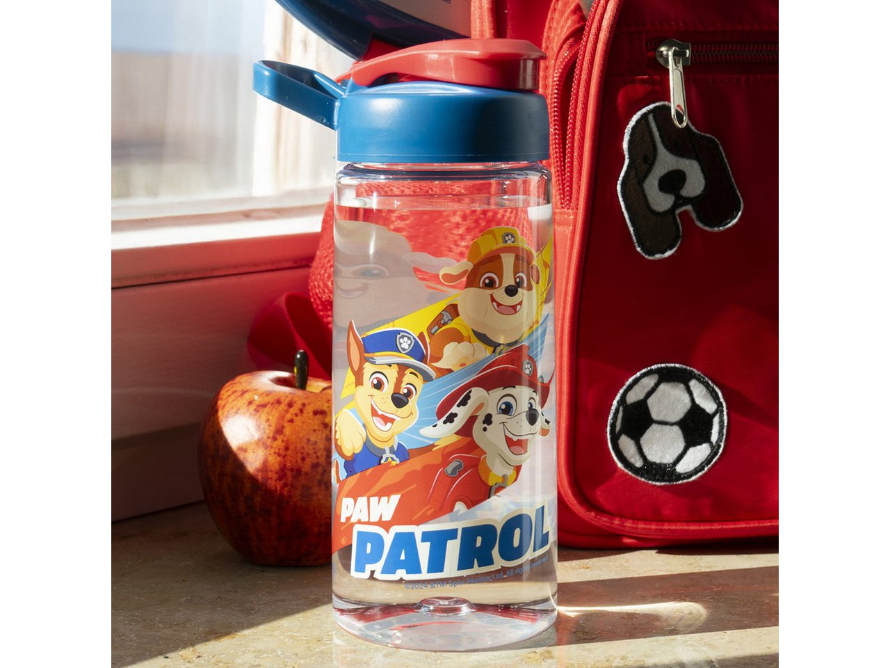 Geda Labels GmbH Trinkflasche Paw Patrol Rescue Heroes, Blau, 480ml, Trinköffnung mit Verschlusskappe Bild 2