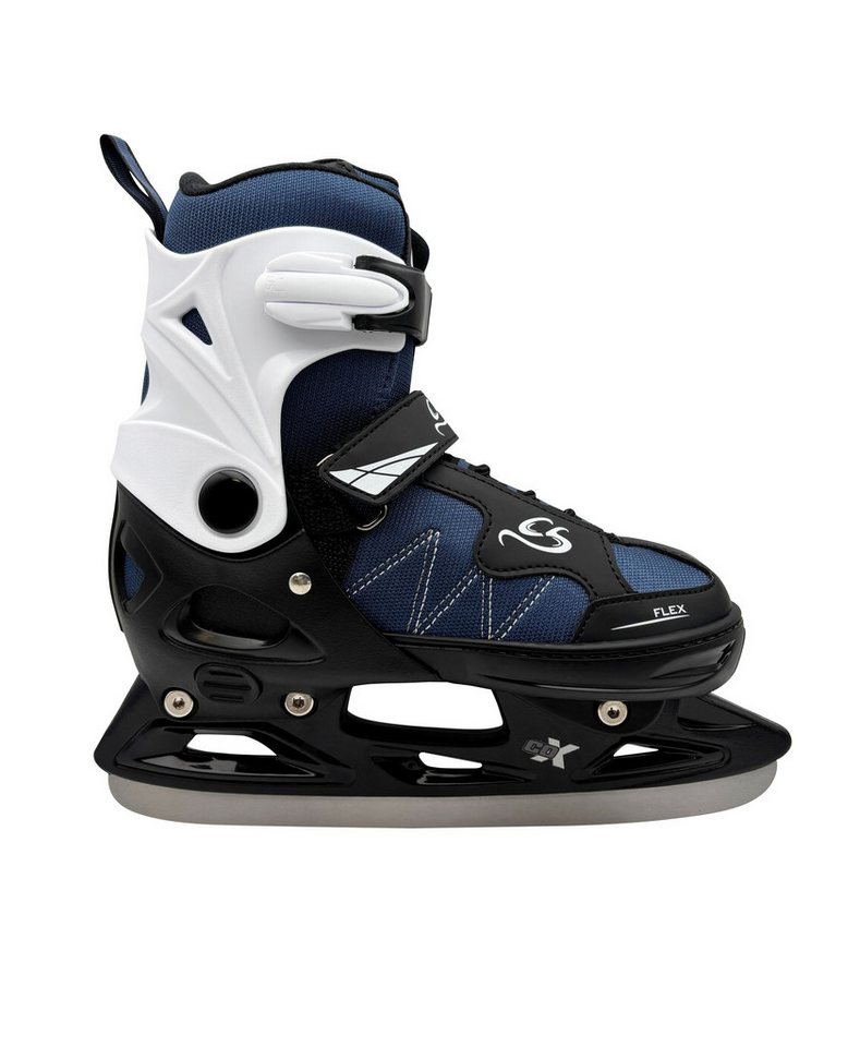 Cox Swain Schlittschuhe FROSTY – größenverstellbar, Softboot – Blue/Black – M (37-40), Verstellbare Schlittschuhe mit Edelstahlkufen Bild 2