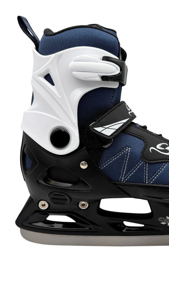 Cox Swain Schlittschuhe FROSTY – größenverstellbar, Softboot – Blue/Black – M (37-40), Verstellbare Schlittschuhe mit Edelstahlkufen Bild 3