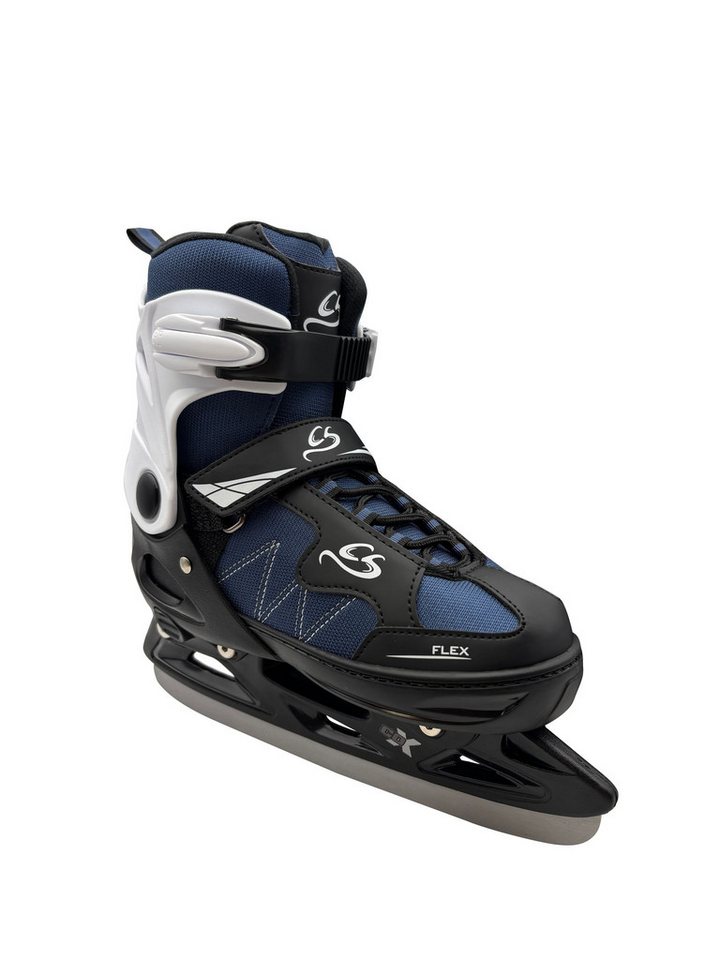 Cox Swain Schlittschuhe FROSTY – größenverstellbar, Softboot – Blue/Black – M (37-40), Verstellbare Schlittschuhe mit Edelstahlkufen Bild 4