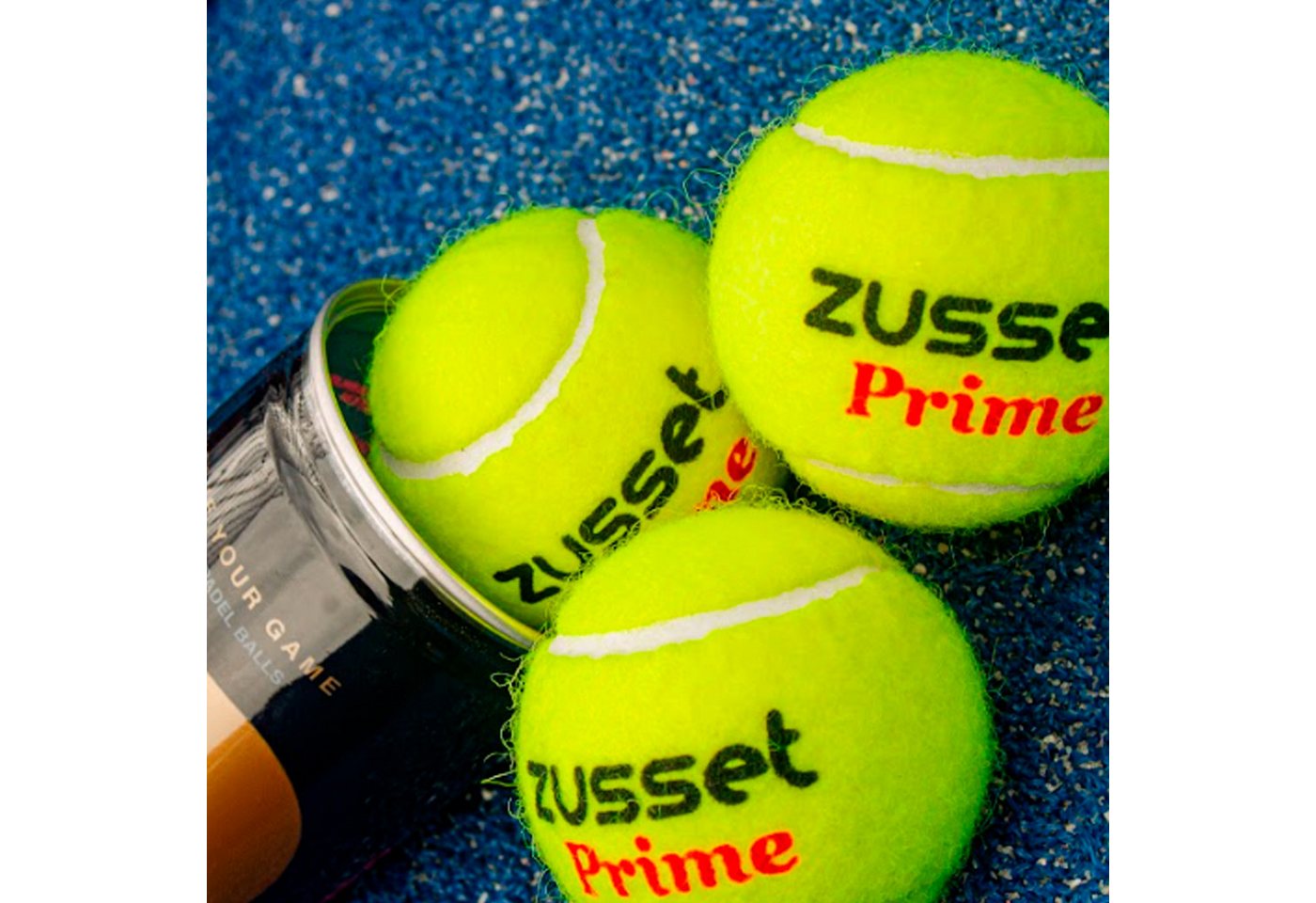 Zusset Padelschläger Padel Balls Padelbälle PRIME – Turnierqualität - 3 Stück in Tube Bild 4
