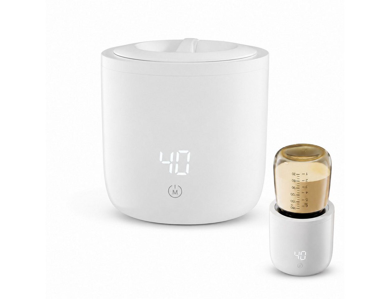 Tekoo Babyflaschenwärmer Tragbarer Flaschenwärmer Baby Akku 5000mAh, Kabellos, 4 Temp-Stufen, Kabellos, 4 Temperaturstufen, IPX6 Wasserdicht, 60W Schnellheizung Bild 3