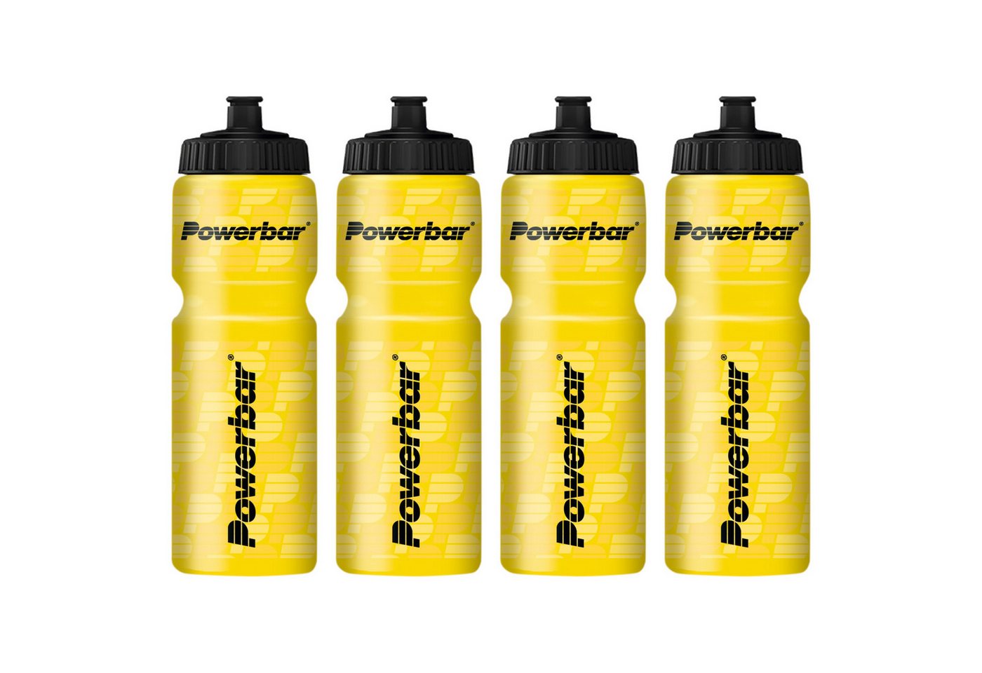 PowerBar Trinkflasche Sporttrinkflasche 4 x 750ml gelb auslaufsicher BPA frei