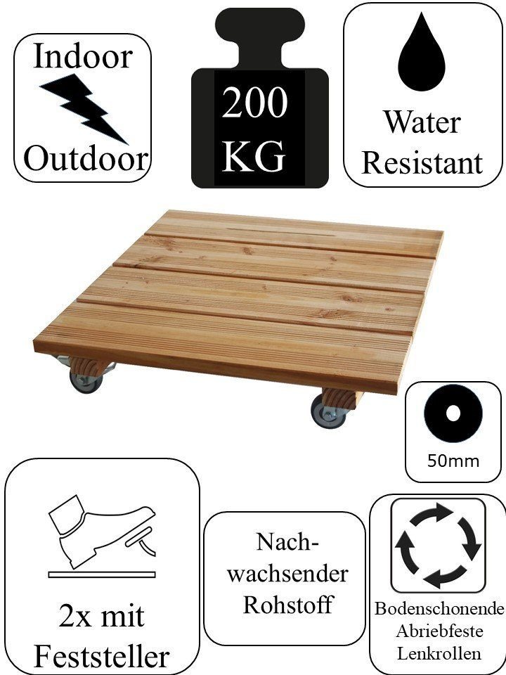 Schlögel Pflanzenroller Pflanzenroller Premium PH200 200kg Vollholzroller aus Douglasienholz, langlebig nachwachsend gute Witterungsbeständigkeit Bild 2