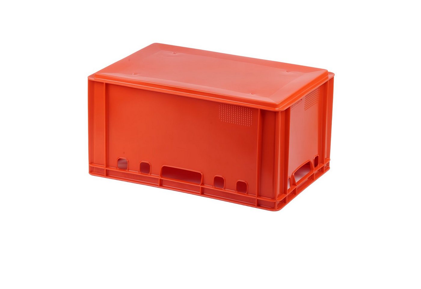 Logiplast Transportbehälter 1 x E3-Kisten rot mit Deckel in rot, (Spar-Set, 1 Stück), Lebensmittelecht, einfach zu reinigen, stapelbar Bild 2
