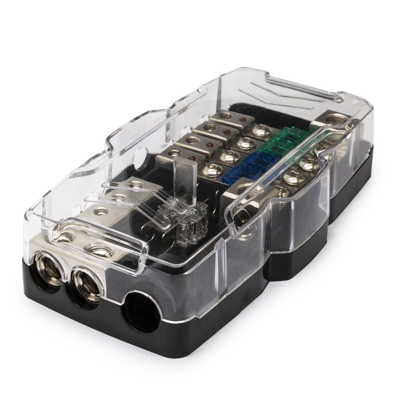 Adapter Universe Kfz-Sicherungshalter Mini ANL Sicherungshalter Verteiler 30A 60A 80A 4er Verteilerblock