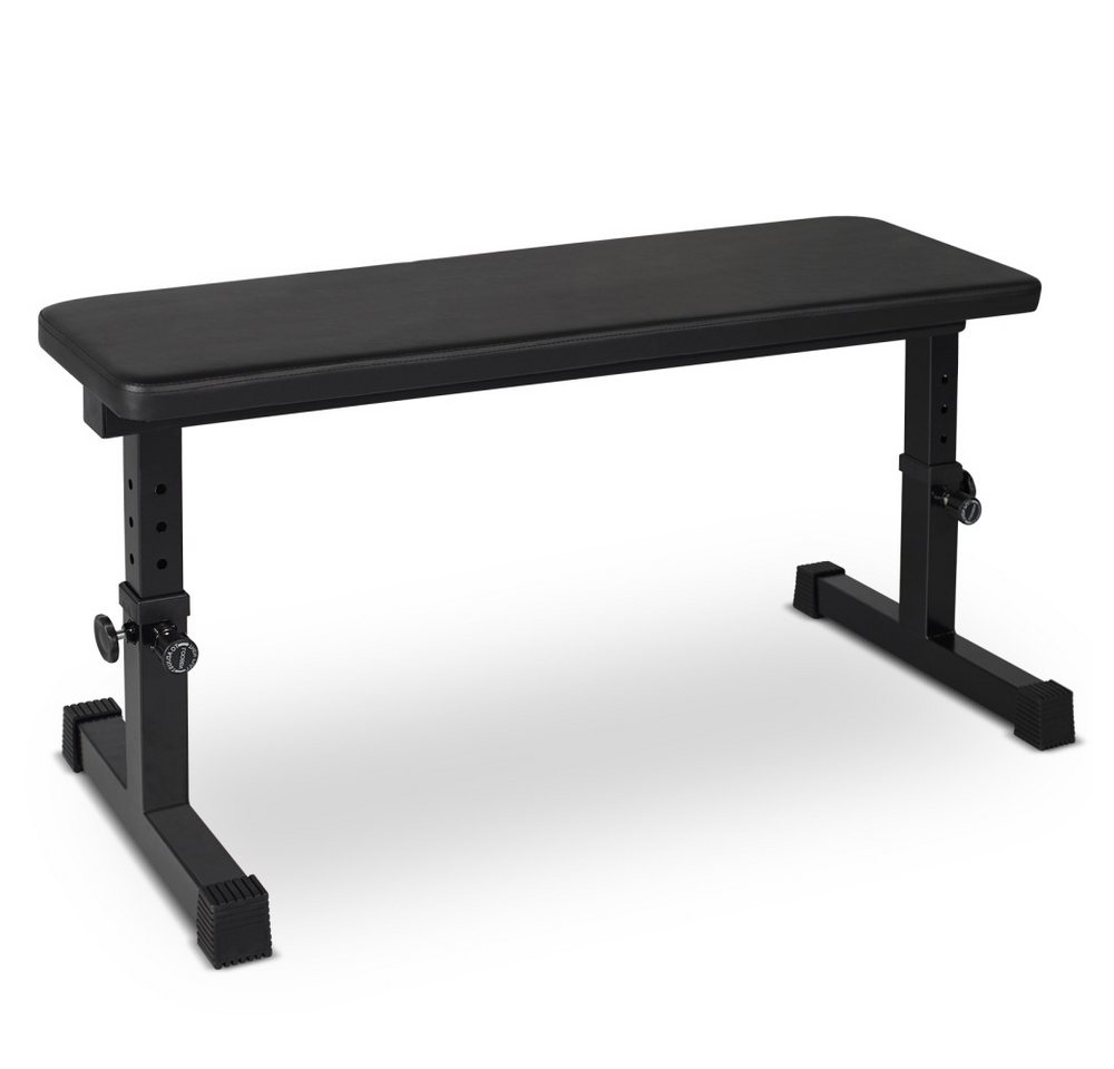 BBWL Hantelbank Fitnessbank Stahlrahmen gepolstert 200kg Belastbar, Hantelbank Flachbank verstellbar Home Gym Krafttraining Bild 5