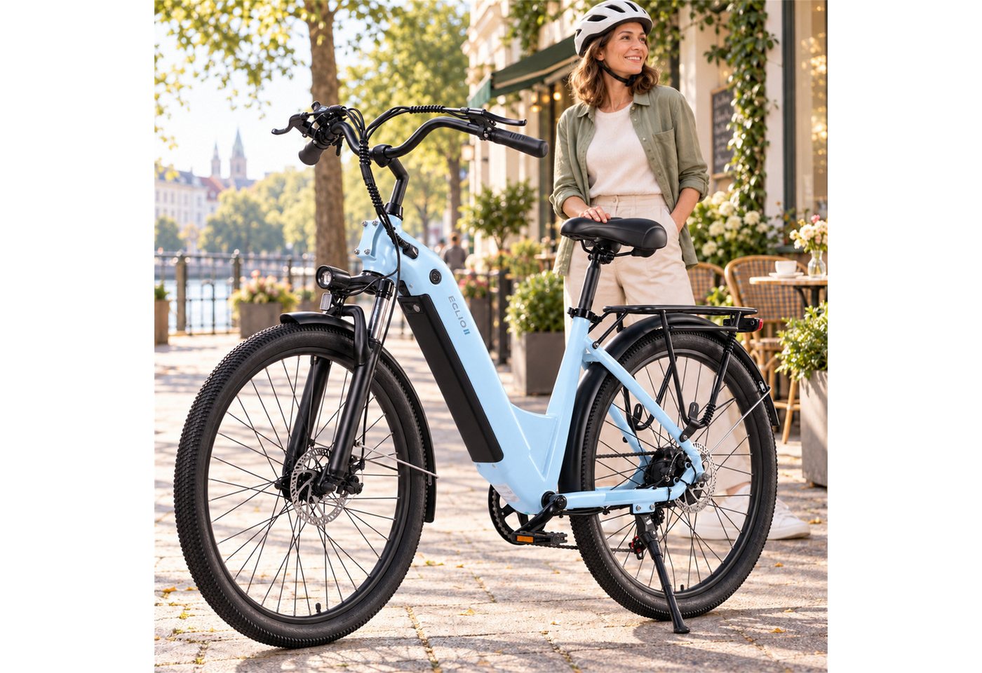 Vankel E-Bike e bike für herren 26 zoll 18.2AH 36V 655WH damen 120km Elektrofahrrad, Kettenschaltung, Heckmotor, 655 Wh, Komfortables Stadtrad mit Scheibenbremsen & 26" Bereifung für Pendler Bild 5
