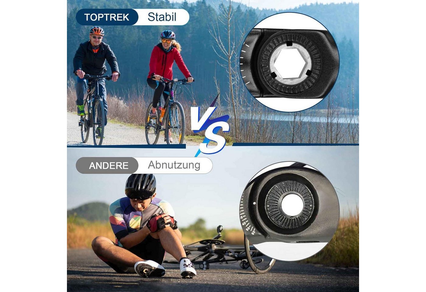 LuxusKollektion Lenkervorbau Fahrradlenker Vorbau 31.8mm*110mm Aluminium verstellbar mit